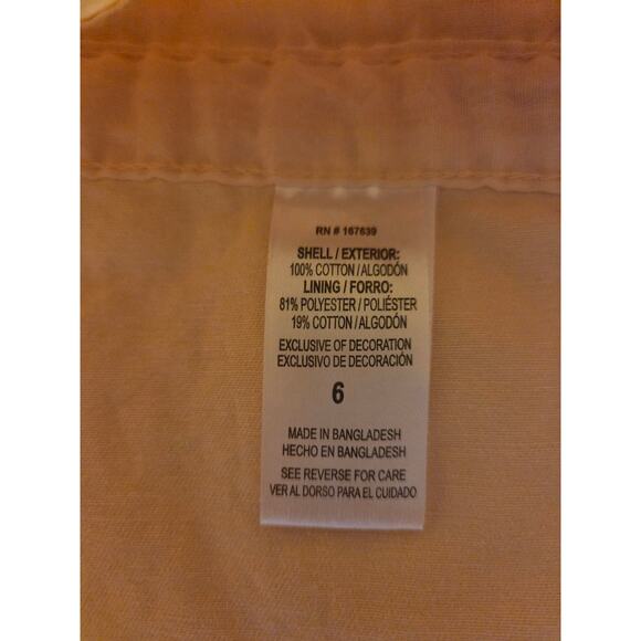 Embroidered Floral Yellow Girls Overall dress size 6 - Picture 5 of 6